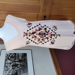 TRIBAL BOHO Sleeveless Studded Tank Dress